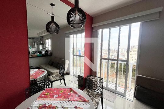 Sala de apartamento para alugar com 1 quarto, 40m² em Carandiru, São Paulo