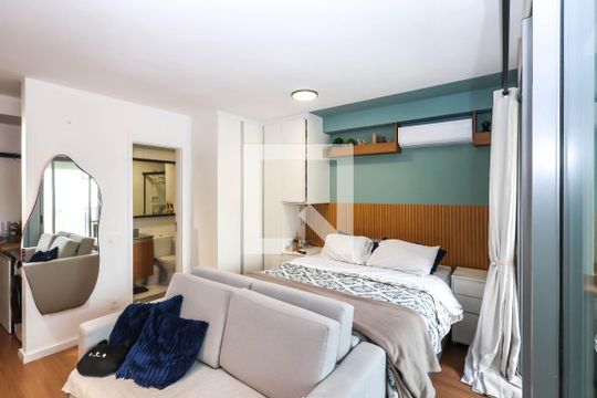 Sala e Quarto de kitnet/studio para alugar com 1 quarto, 37m² em Ipiranga, São Paulo