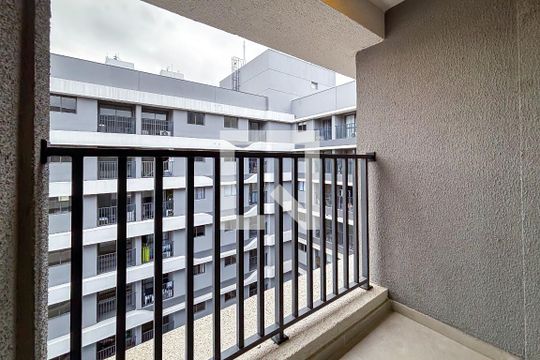 Varanda da Sala/cozinha de apartamento à venda com 1 quarto, 23m² em Pinheiros, São Paulo