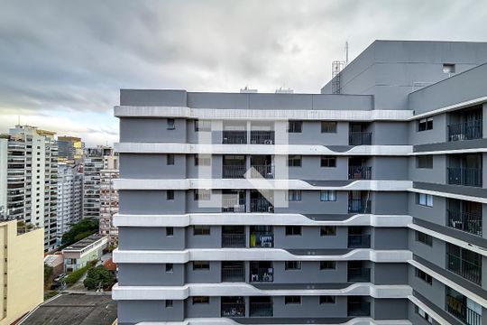 Vista da Varanda da Sala/cozinha de apartamento à venda com 1 quarto, 23m² em Pinheiros, São Paulo