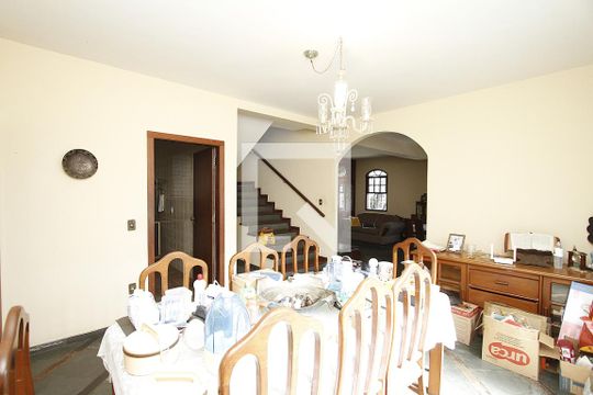 Sala de Jantar de casa à venda com 6 quartos, 420m² em Santa Lúcia, Belo Horizonte