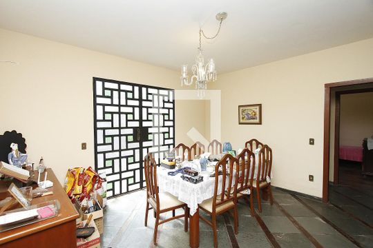 Sala de Jantar de casa à venda com 6 quartos, 420m² em Santa Lúcia, Belo Horizonte