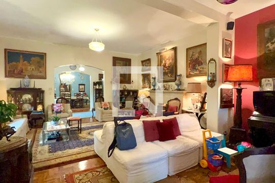 Sala de casa para alugar com 6 quartos, 575m² em Jardim Paulistano, São Paulo
