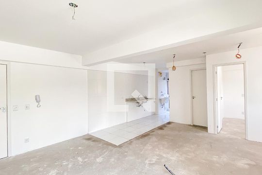 Sala/cozinha de apartamento à venda com 1 quarto, 47m² em Chácara Tatuapé, São Paulo