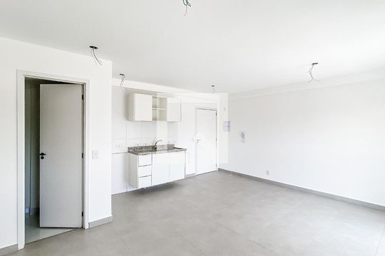 Sala/cozinha de apartamento à venda com 1 quarto, 46m² em Chácara Tatuapé, São Paulo