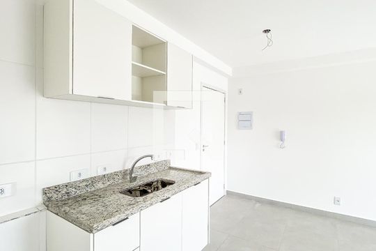 Sala/cozinha de apartamento à venda com 1 quarto, 46m² em Chácara Tatuapé, São Paulo