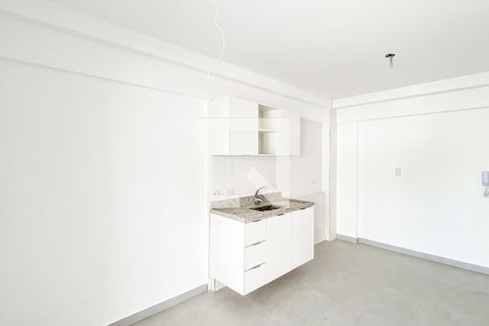 Sala /cozinha de apartamento à venda com 1 quarto, 34m² em Chácara Tatuapé, São Paulo