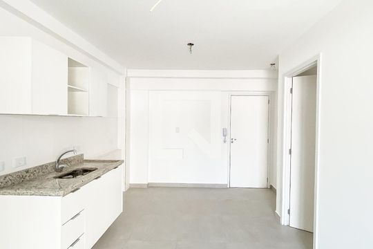 Sala /cozinha de apartamento à venda com 1 quarto, 34m² em Chácara Tatuapé, São Paulo