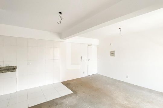 Sala/cozinha de apartamento à venda com 1 quarto, 47m² em Chácara Tatuapé, São Paulo