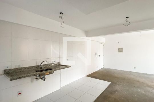 Sala/cozinha de apartamento à venda com 1 quarto, 47m² em Chácara Tatuapé, São Paulo