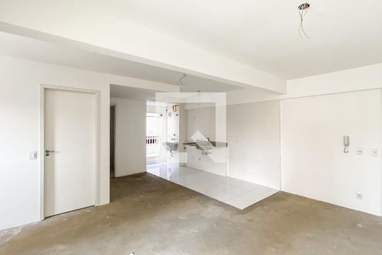 Sala/cozinha de apartamento à venda com 1 quarto, 47m² em Chácara Tatuapé, São Paulo