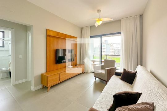 Sala de TV de apartamento para alugar com 2 quartos, 75m² em Ingleses do Rio Vermelho, Florianópolis