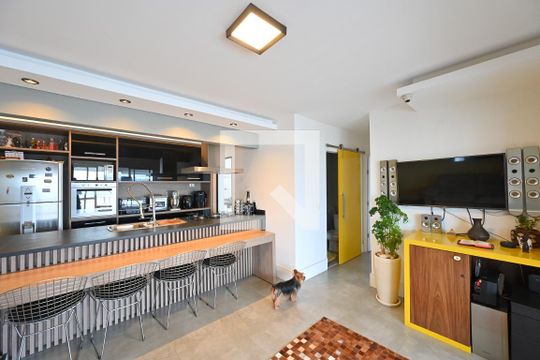 Sala de apartamento à venda com 3 quartos, 84m² em Chácara Inglesa, São Paulo