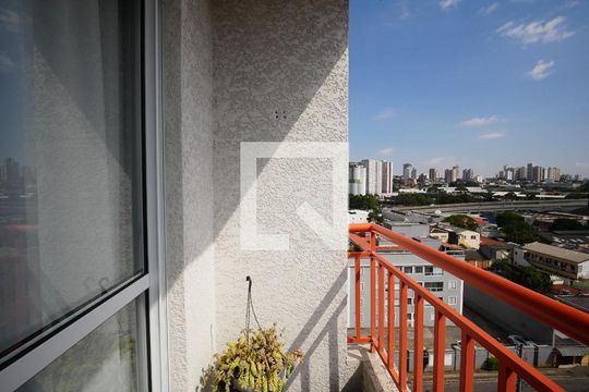 Varanda da Sala de apartamento à venda com 2 quartos, 52m² em Vila Sao Pedro, Santo André