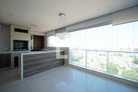 Varanda gourmet de apartamento à venda com 3 quartos, 130m² em Jardim da Gloria, São Paulo
