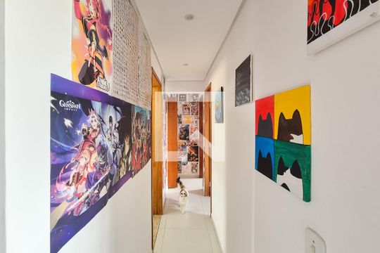 corredor de apartamento para alugar com 2 quartos, 68m² em Paulicéia, São Bernardo do Campo