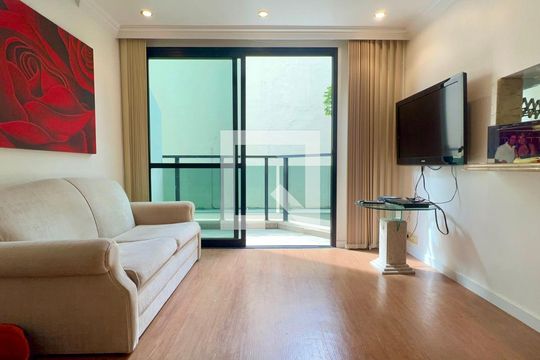 Sala de apartamento para alugar com 1 quarto, 72m² em Paraíso, São Paulo