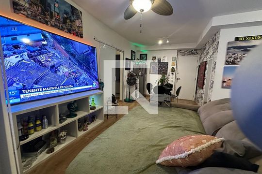 Sala de apartamento à venda com 1 quarto, 55m² em Alphaville Conde Ii, Barueri