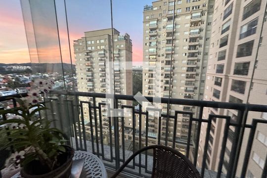 Varanda da Sala de apartamento à venda com 1 quarto, 55m² em Alphaville Conde Ii, Barueri