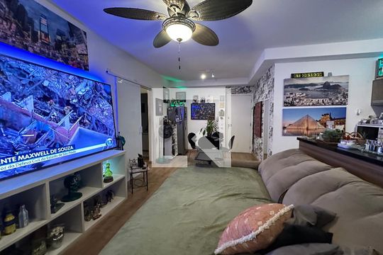 Sala de apartamento à venda com 1 quarto, 55m² em Alphaville Conde Ii, Barueri