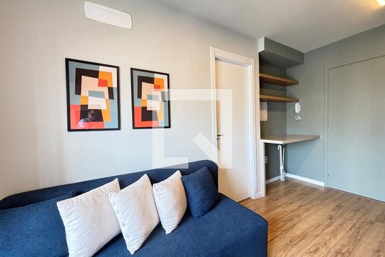 Sala/Cozinha de apartamento para alugar com 1 quarto, 26m² em Vila Olímpia, São Paulo