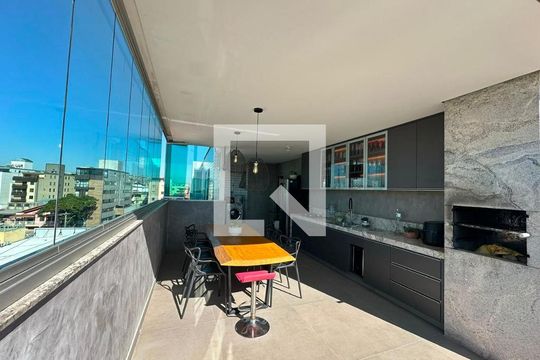 Cozinha 2 - Gourmet de apartamento à venda com 3 quartos, 198m² em Inconfidentes, Contagem