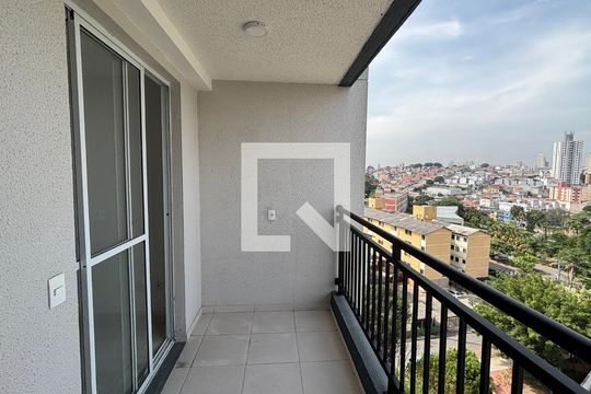 Varanda - Area de Serviço de apartamento à venda com 2 quartos, 45m² em Vila Palmares, Santo André