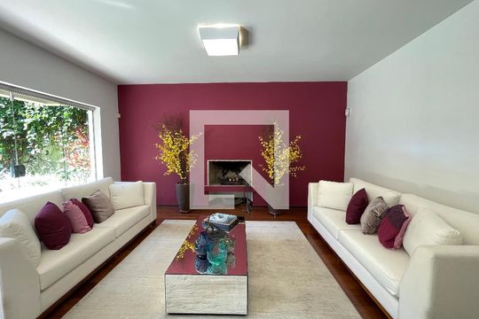 Sala de estar de casa para alugar com 5 quartos, 539m² em Butantã, São Paulo