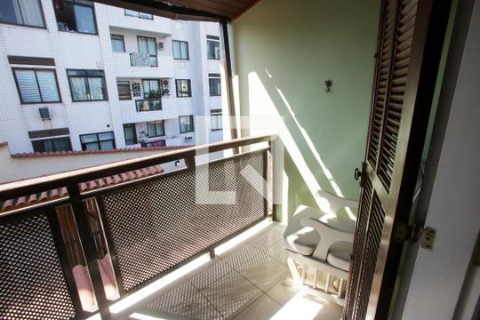 Varanda da Suíte de casa de condomínio à venda com 3 quartos, 106m² em Pechincha, Rio de Janeiro