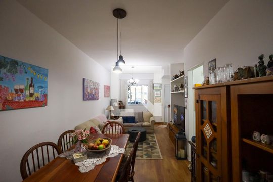 Sala de estar - Sala de jantar  de casa de condomínio à venda com 3 quartos, 95m² em Usina Piratininga, São Paulo