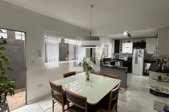 Sala de Jantar - Cozinha de casa à venda com 3 quartos, 202m² em Parque Novo Oratório, Santo André