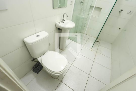Banheiro de apartamento para alugar com 1 quarto, 45m² em Vila Clementino, São Paulo