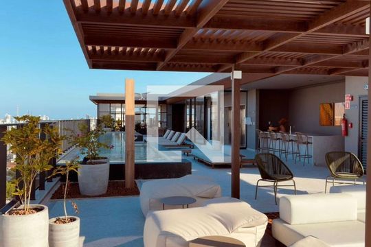 Área externa de apartamento para alugar com 1 quarto, 27m² em Vitória, Salvador