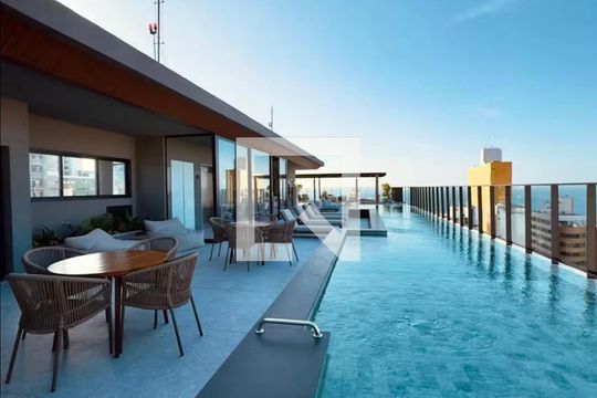 Área externa de apartamento para alugar com 1 quarto, 27m² em Vitória, Salvador
