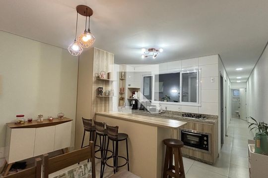 Sala - Cozinha de apartamento à venda com 2 quartos, 60m² em Vila Pires, Santo André