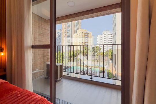 Varanda de kitnet/studio para alugar com 1 quarto, 24m² em Jardim Vila Mariana, São Paulo