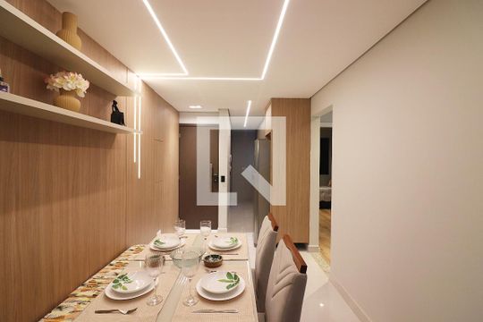 Sala  de apartamento à venda com 2 quartos, 57m² em Nova Petrópolis, São Bernardo do Campo