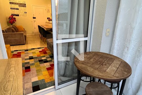 Varanda da Sala de apartamento para alugar com 2 quartos, 74m² em Marapé, Santos