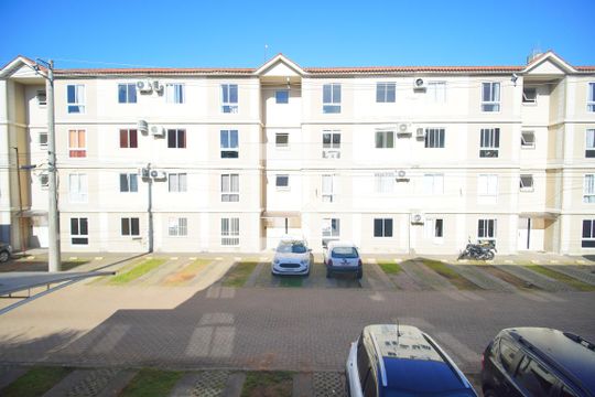 vista da sala de apartamento à venda com 3 quartos, 56m² em São Miguel, São Leopoldo