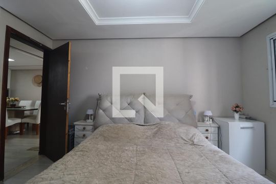 Quarto 1 suíte de apartamento à venda com 3 quartos, 80m² em Parque Itrapoã, Santo André