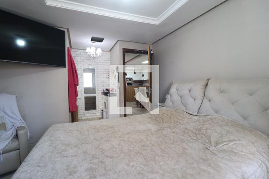 Quarto 1 suíte de apartamento à venda com 3 quartos, 80m² em Parque Itrapoã, Santo André