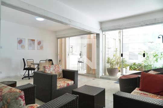 Sala  de apartamento à venda com 2 quartos, 178m² em Funcionários, Belo Horizonte