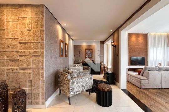 Sala de estar de apartamento à venda com 4 quartos, 153m² em Planalto, São Bernardo do Campo