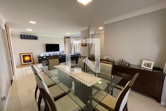 Sala de jantar de casa para alugar com 3 quartos, 197m² em Itaguaçu, Florianópolis