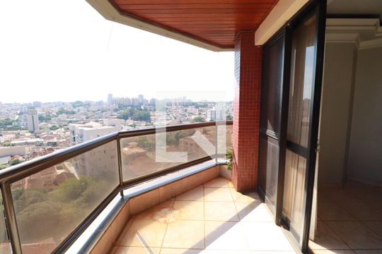 Varanda  de apartamento para alugar com 3 quartos, 133m² em Vila Seixas, Ribeirão Preto