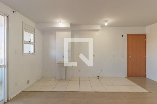 Sala/Cozinha de apartamento à venda com 2 quartos, 52m² em Olaria, Canoas