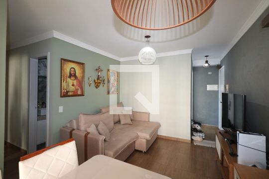 Sala de apartamento à venda com 3 quartos, 63m² em Piraporinha, Diadema