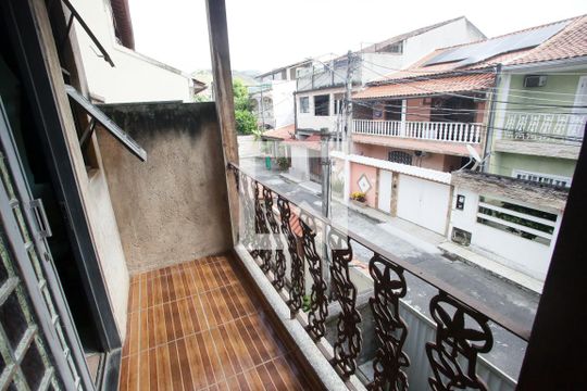 Varanda da Suíte 1 de casa para alugar com 2 quartos, 380m² em Taquara, Rio de Janeiro