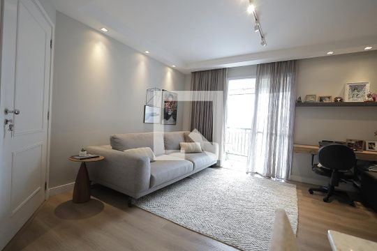 Sala de apartamento à venda com 3 quartos, 89m² em Jardim, Santo André