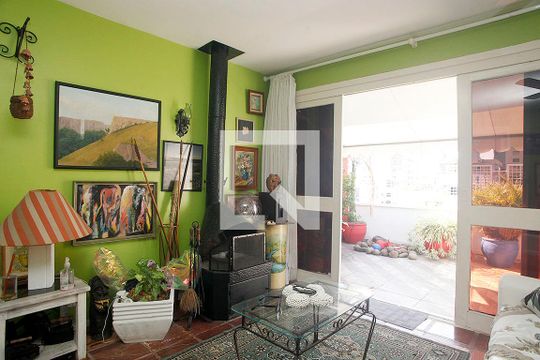 Sala 2 Cobertura de apartamento à venda com 2 quartos, 139m² em Higienópolis, Porto Alegre